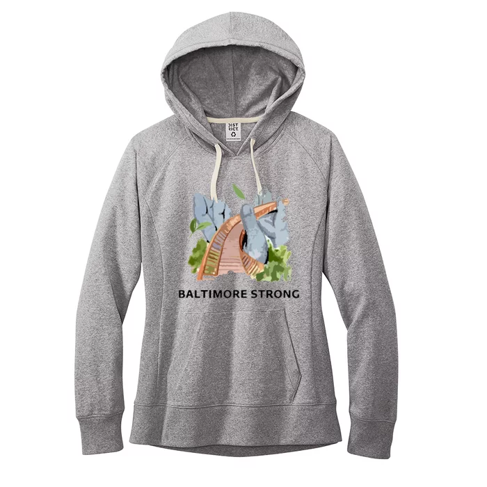 Baltimore Bridge Strong Women's Fleece Hoodie