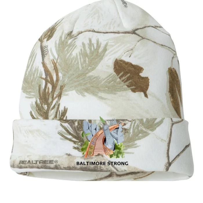 Baltimore Bridge Strong Kati - 12in Camo Beanie