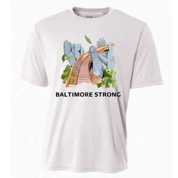 Baltimore Bridge Strong Cooling Performance Crew T-Shirt