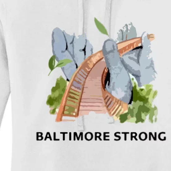 Baltimore Bridge Strong Women's Pullover Hoodie