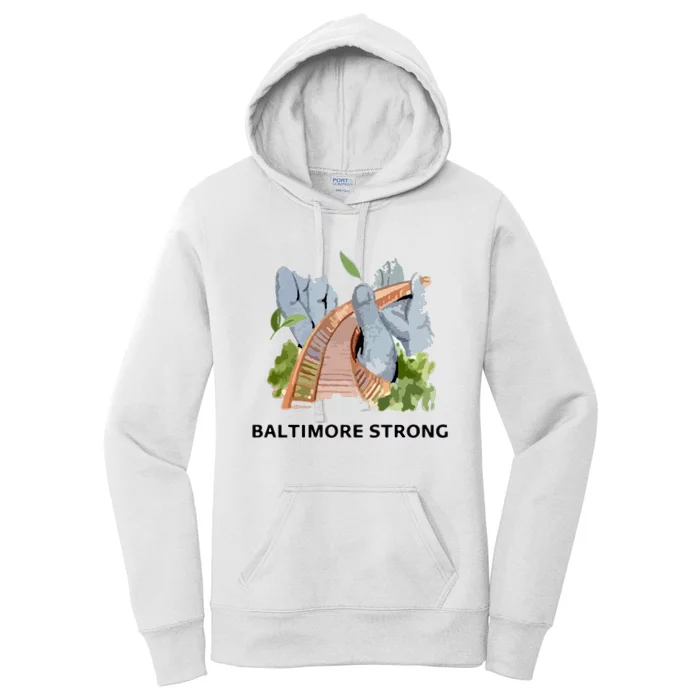 Baltimore Bridge Strong Women's Pullover Hoodie