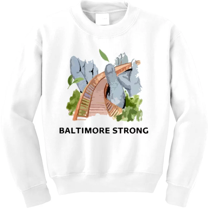 Baltimore Bridge Strong Kids Sweatshirt