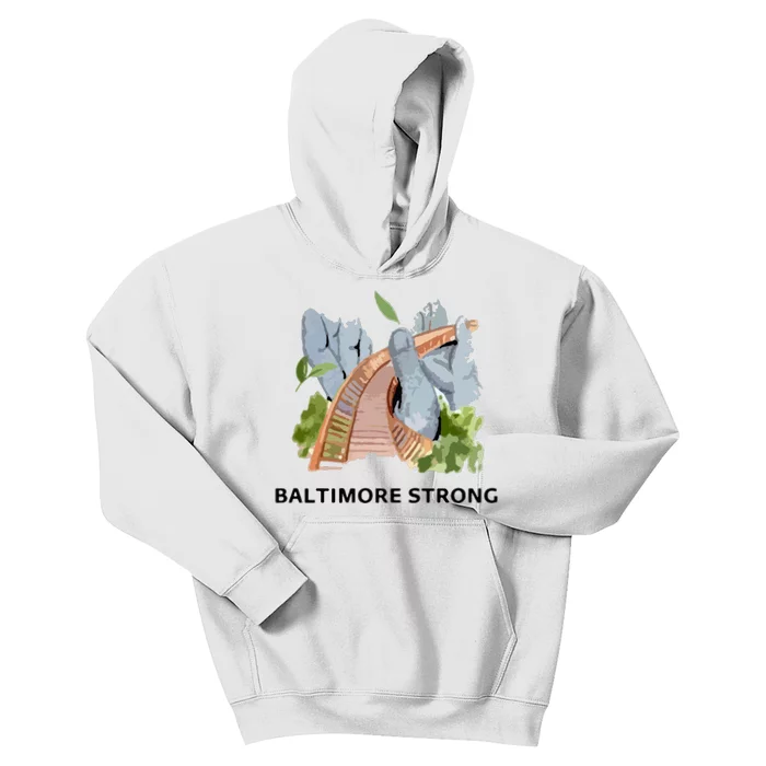 Baltimore Bridge Strong Kids Hoodie