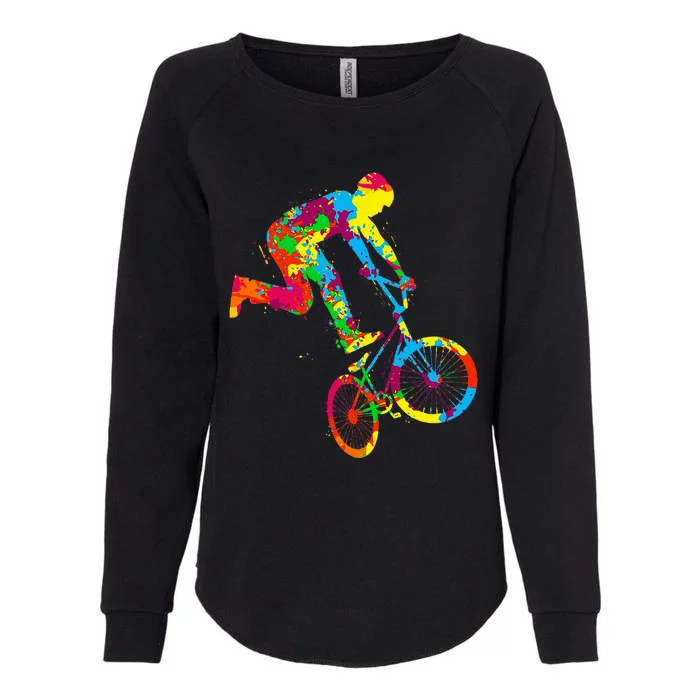 Bmx Bike Stunt Rider Boy Children Womens California Wash Sweatshirt