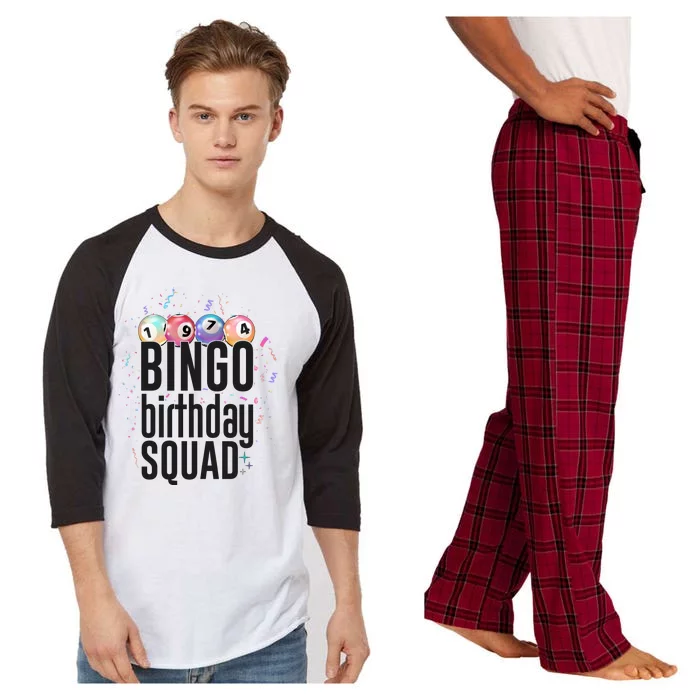 Bingo Birthday Squad Raglan Sleeve Pajama Set