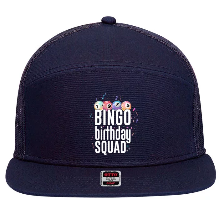 Bingo Birthday Squad 7 Panel Mesh Trucker Snapback Hat