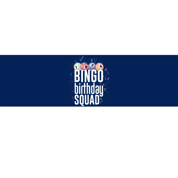 Bingo Birthday Squad Bumper Sticker