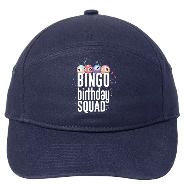 Bingo Birthday Squad 7-Panel Snapback Hat