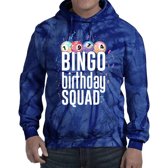 Bingo Birthday Squad Tie Dye Hoodie