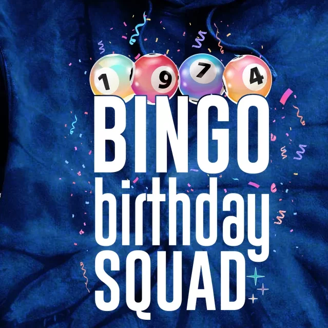 Bingo Birthday Squad Tie Dye Hoodie