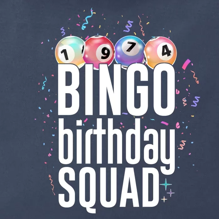 Bingo Birthday Squad Zip Tote Bag