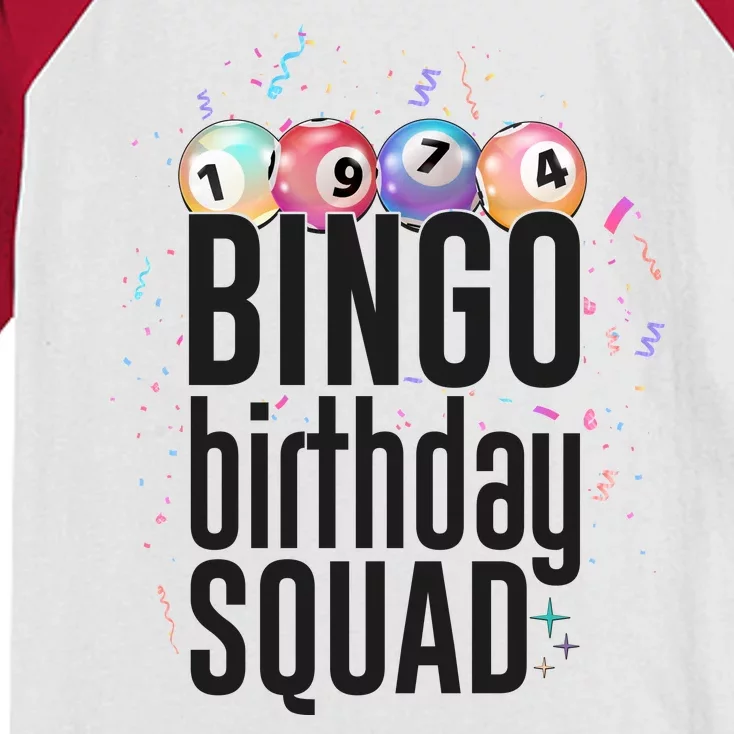 Bingo Birthday Squad Kids Colorblock Raglan Jersey