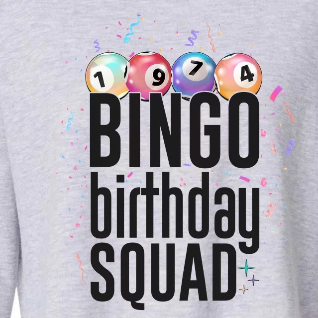 Bingo Birthday Squad Cropped Pullover Crew