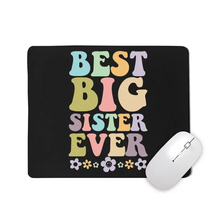 Best Big Sister Ever baby announcement Mousepad