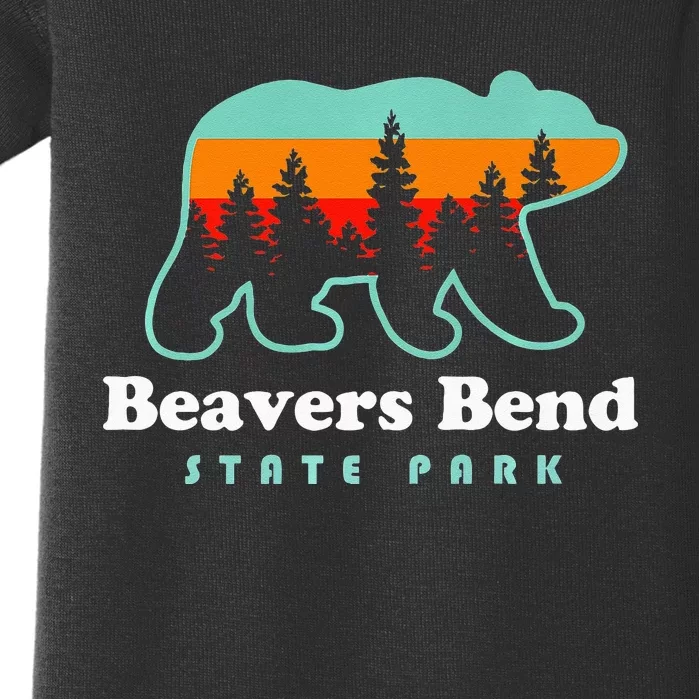 Beavers Bend State Park Camping Hiking Bear Baby Bodysuit