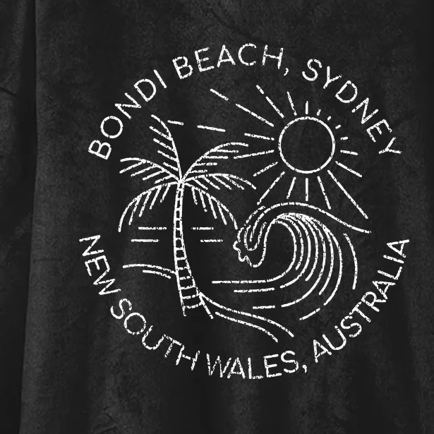 Bondi Beach Sydney New South Wales Australia Hooded Wearable Blanket