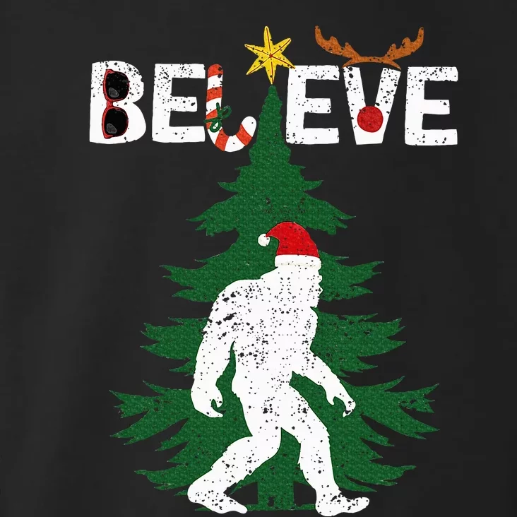 Believe Bigfoot Sasquatch Yeti Santa Hat Christmas Pajamas Toddler Hoodie