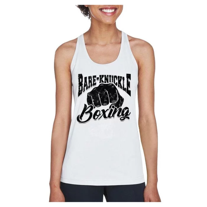 Bareknuckle Boxing Sport And Fitness Boxing Women's Racerback Tank