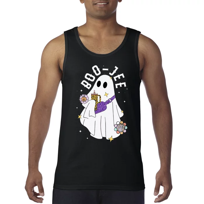 Boujee BooJee Spooky Season Cute Ghost Halloween Costume Tank Top