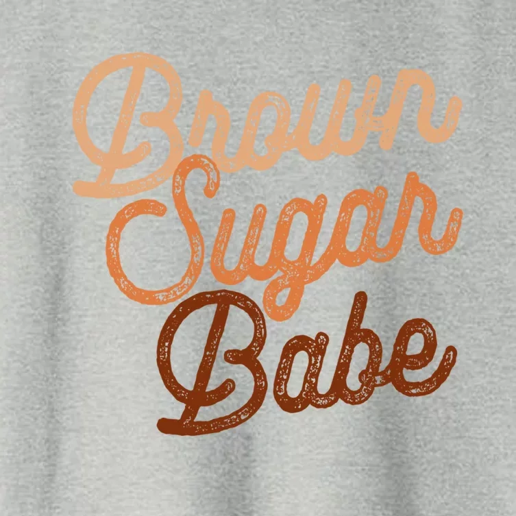 Brown Blm Sugar Babe Proud Black Pride Juneteenth Cute Gift Women's Crop Top Tee