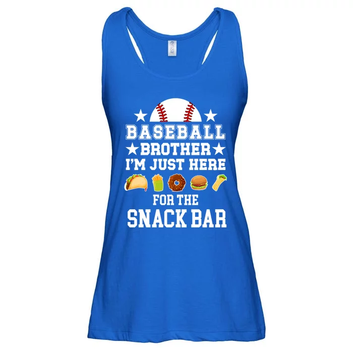 Baseball Brother Snack Bar Brother Of A Baseball Player Meaningful Gift Ladies Essential Flowy Tank