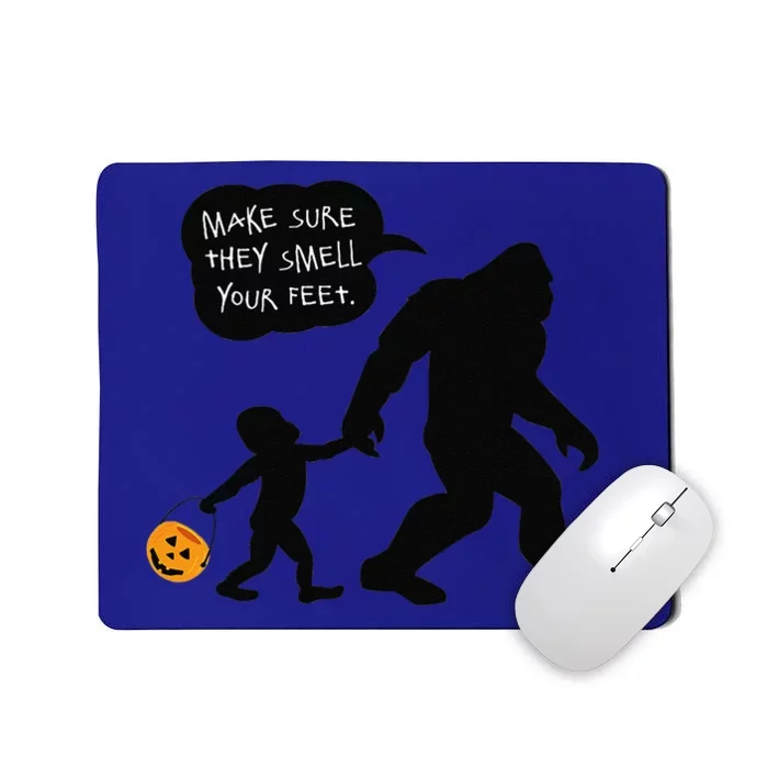 Baby Bigfoot Smell My Feet Halloween Mousepad