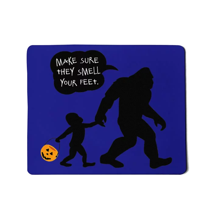 Baby Bigfoot Smell My Feet Halloween Mousepad