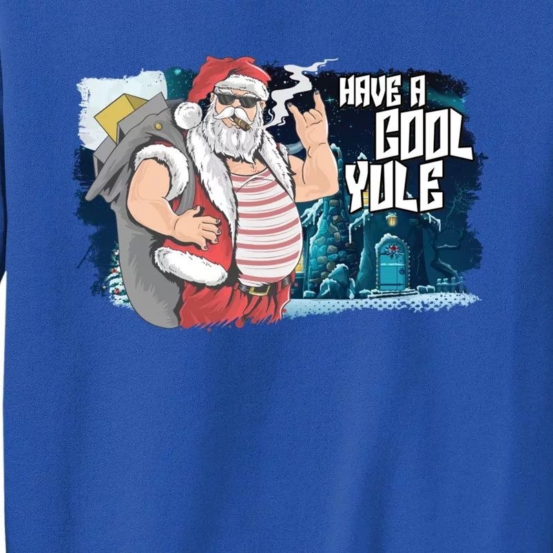 Badass Biker Santa Have A Cool Yule Christmas Gift Tall Sweatshirt