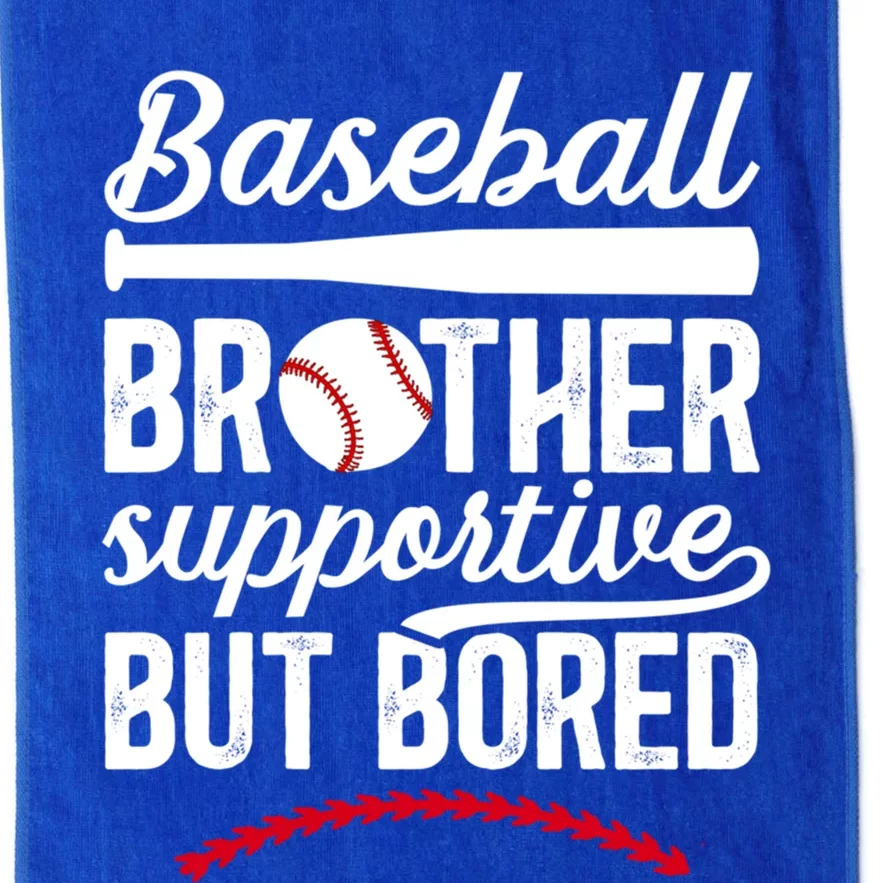 Baseball Brother Supportive Brother Of A Baseball Player Gift Platinum Collection Golf Towel