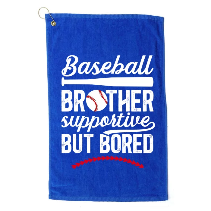 Baseball Brother Supportive Brother Of A Baseball Player Gift Platinum Collection Golf Towel