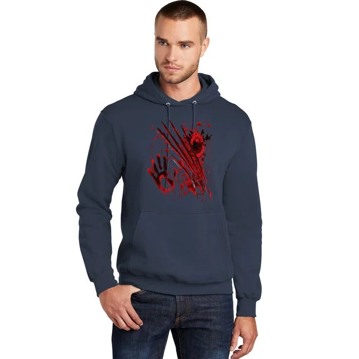 Blood Bloody Splatter Halloween Blood Stained Tall Hoodie