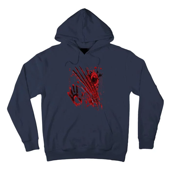 Blood Bloody Splatter Halloween Blood Stained Tall Hoodie