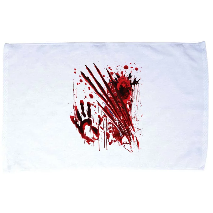 Blood Bloody Splatter Halloween Blood Stained Microfiber Hand Towel