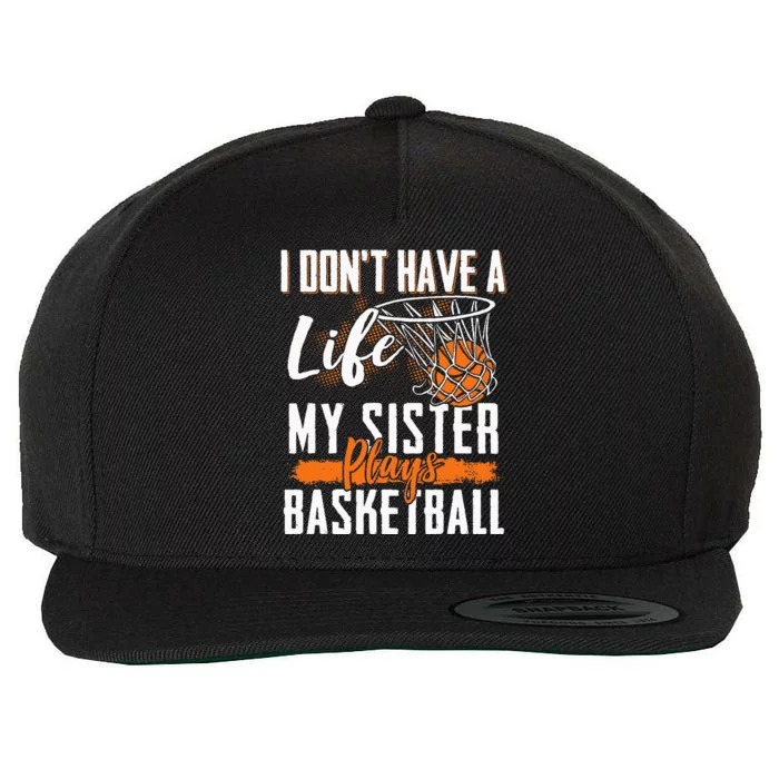 Basketball Brother Sister Basketball Player Basketball Fan Wool Snapback Cap