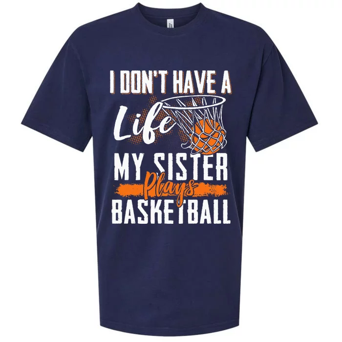 Basketball Brother Sister Basketball Player Basketball Fan Sueded Cloud Jersey T-Shirt