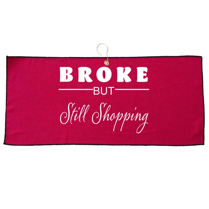 Broke But Still Shopping Large Microfiber Waffle Golf Towel