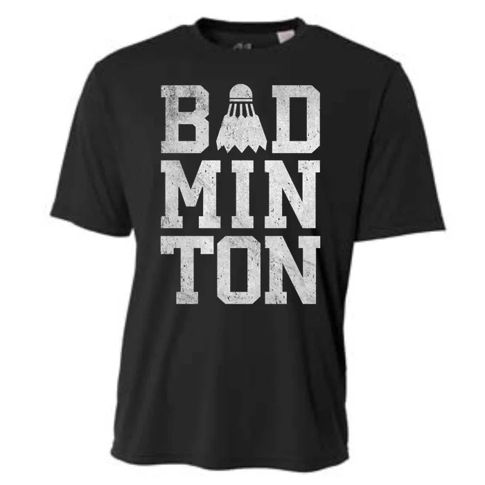 Badminton Birdies Shuttlecock Gift Cooling Performance Crew T-Shirt