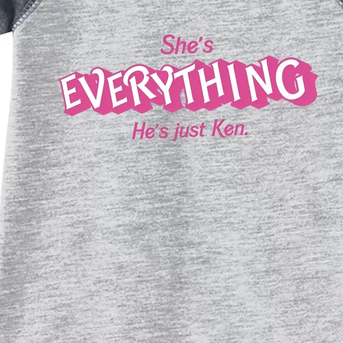 Bar Bie Shes Everything Hes Just Ken As Ken Infant Baby Jersey Bodysuit