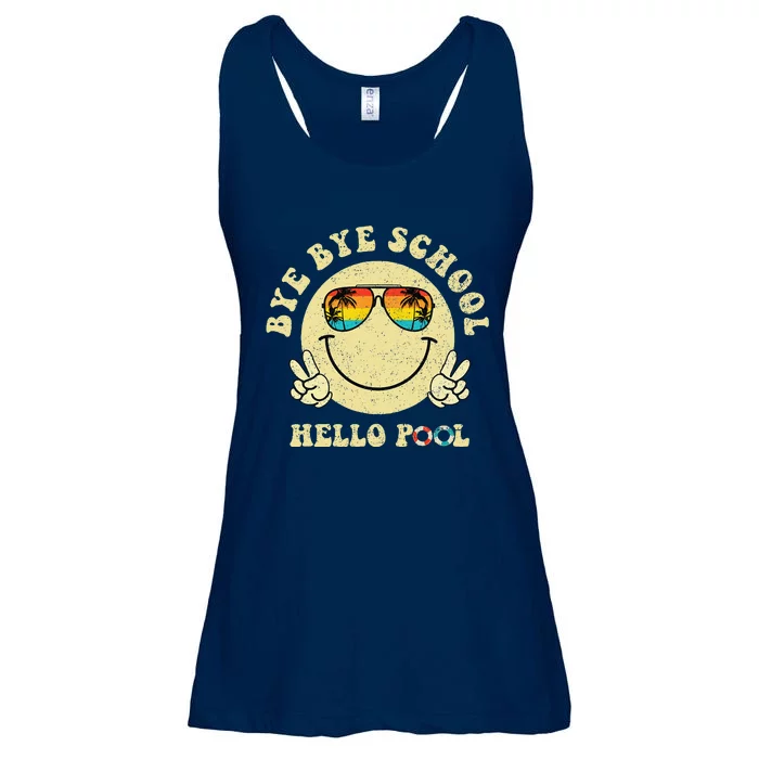 Bye Bye School Hello Summer Smile Face Last Day Of School Ladies Essential Flowy Tank