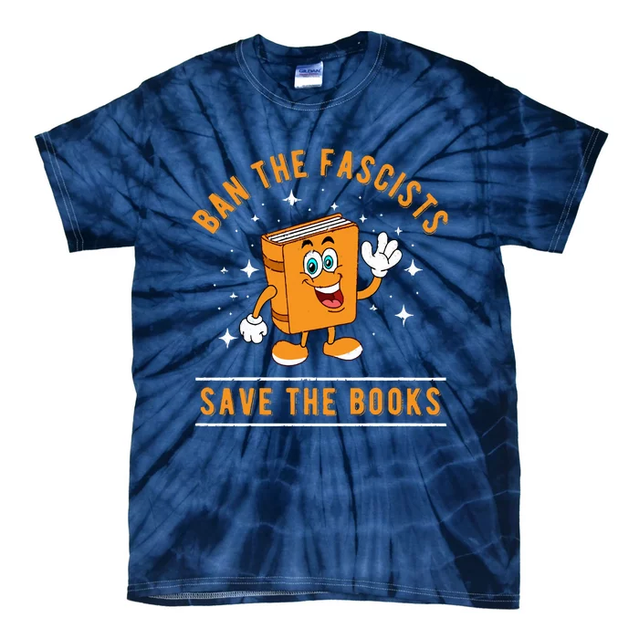 Banned Books Save The Books Bookworms Tie-Dye T-Shirt