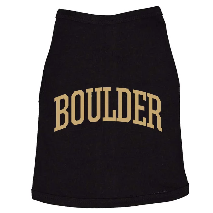 Boulder Boulder Sports College Style CO Doggie Tank