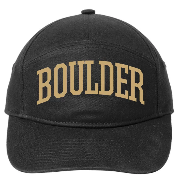 Boulder Boulder Sports College Style CO 7-Panel Snapback Hat