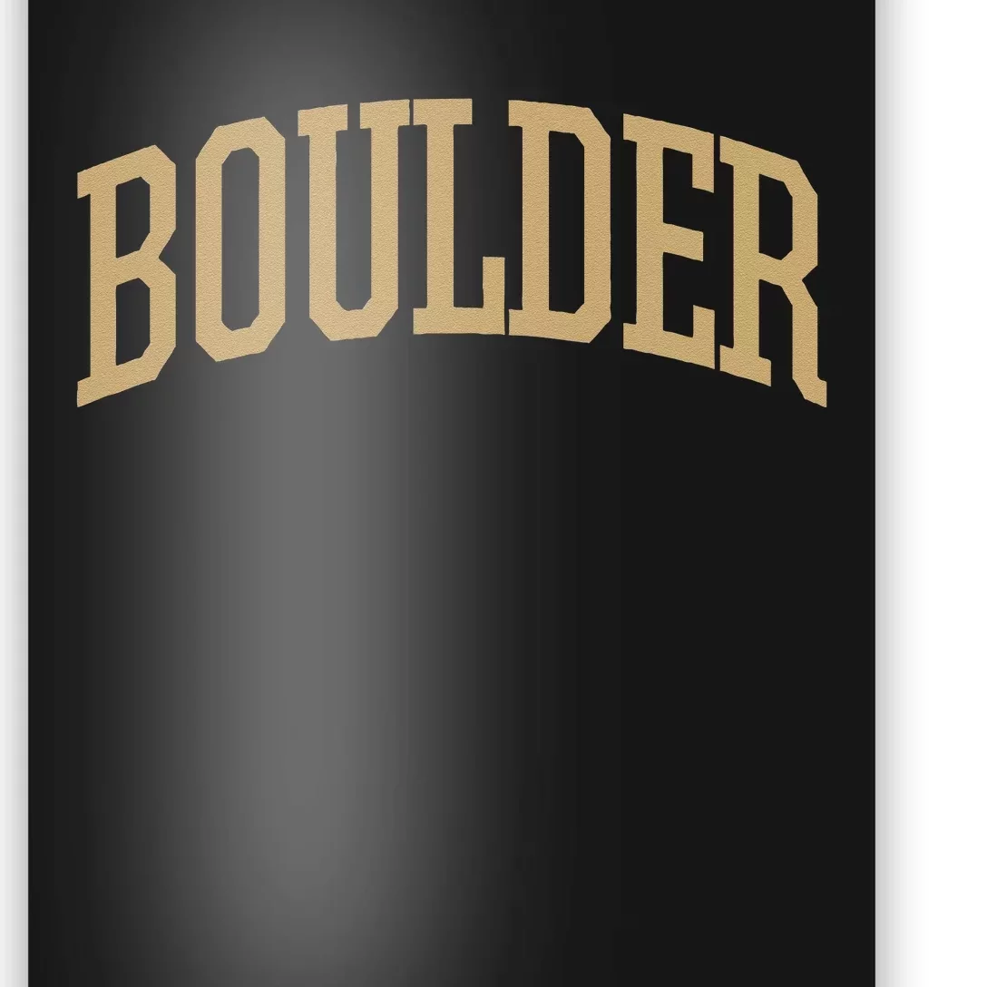 Boulder Boulder Sports College Style CO Poster