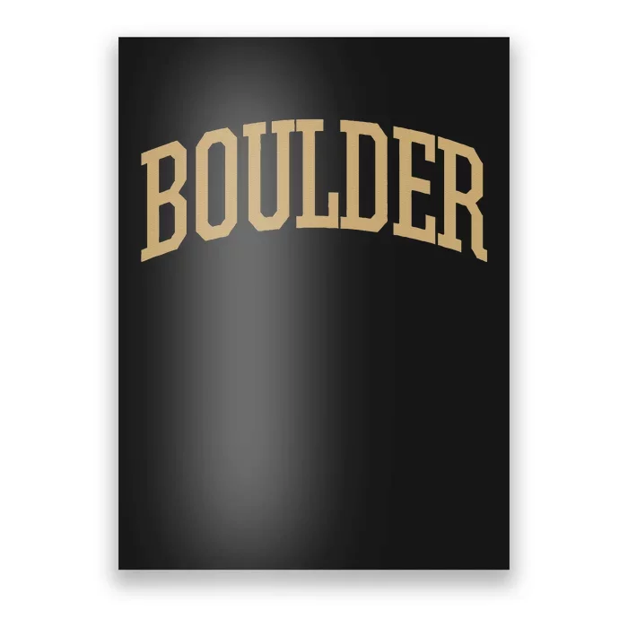 Boulder Boulder Sports College Style CO Poster