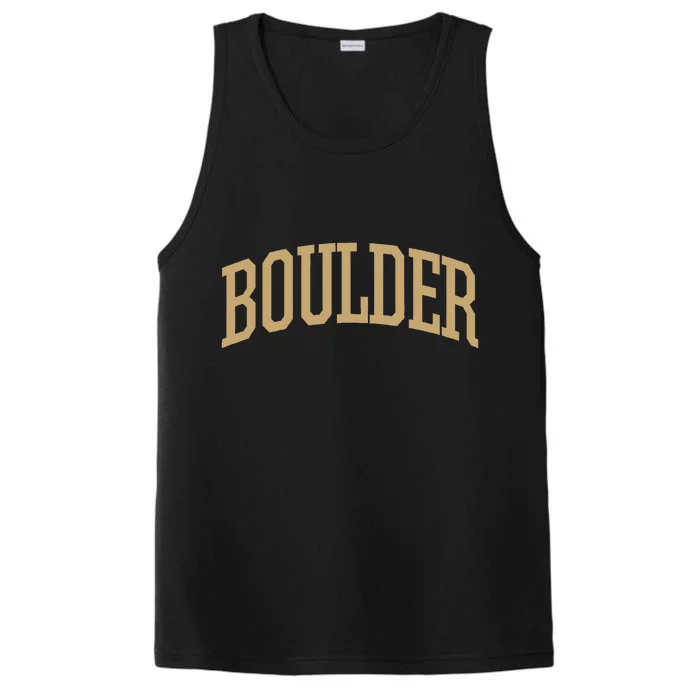 Boulder Boulder Sports College Style CO Performance Tank