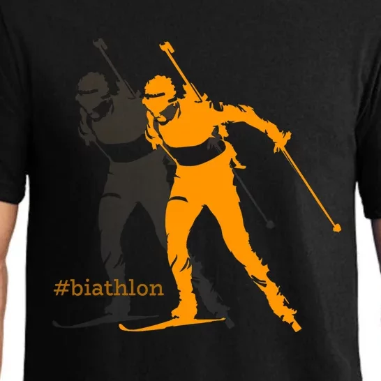 Biathlon Biathlete Skiing Shooting Gift Pajama Set