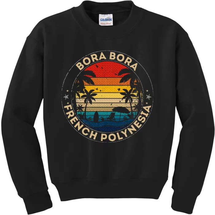 Bora Bora Souvenir French Polynesia Reminder Kids Sweatshirt