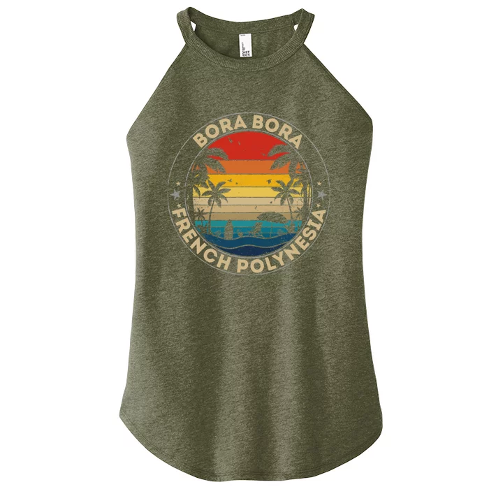 Bora Bora Souvenir French Polynesia Reminder Women’s Perfect Tri Rocker Tank