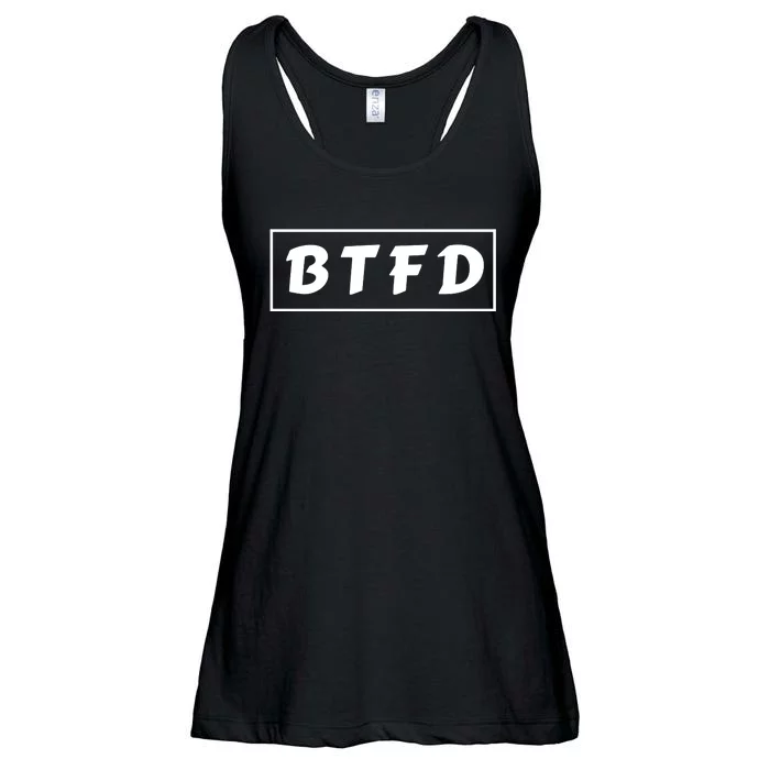 BTFD Buy The F'ing Dip Bitcoin Crypto Stocks Crypto BTC Ladies Essential Flowy Tank