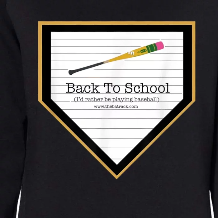 Baseball Back To School Home Plate Back To School Womens California Wash Sweatshirt